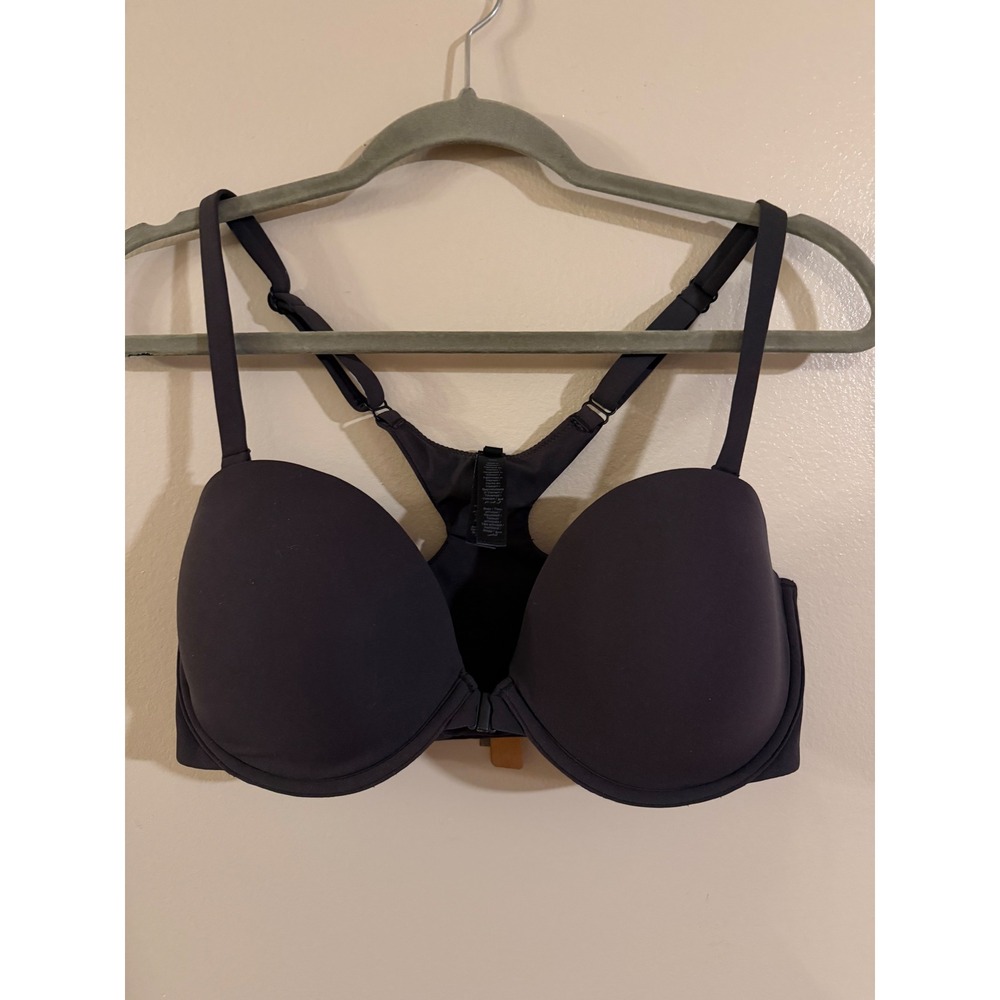 SKIMS Fits Everybody Multi-Way Underwire Bra Onyx Black 36DD Front Closure